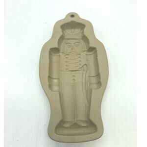 Vintage Wilton Cookie Mold Nutcracker Christmas Stoneware 1997 Ovenproof‎
